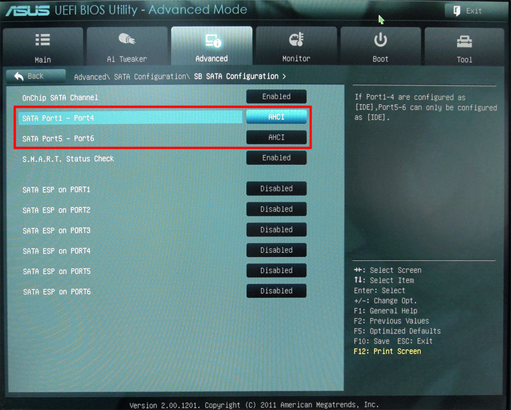 BIOS – IDE/AHCI-Mode