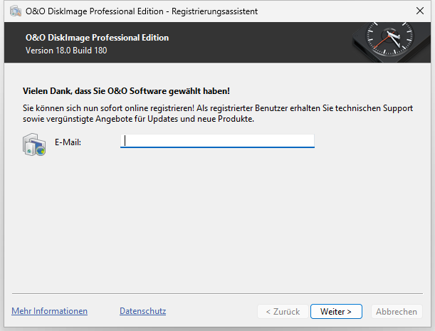 Online-Registrierung